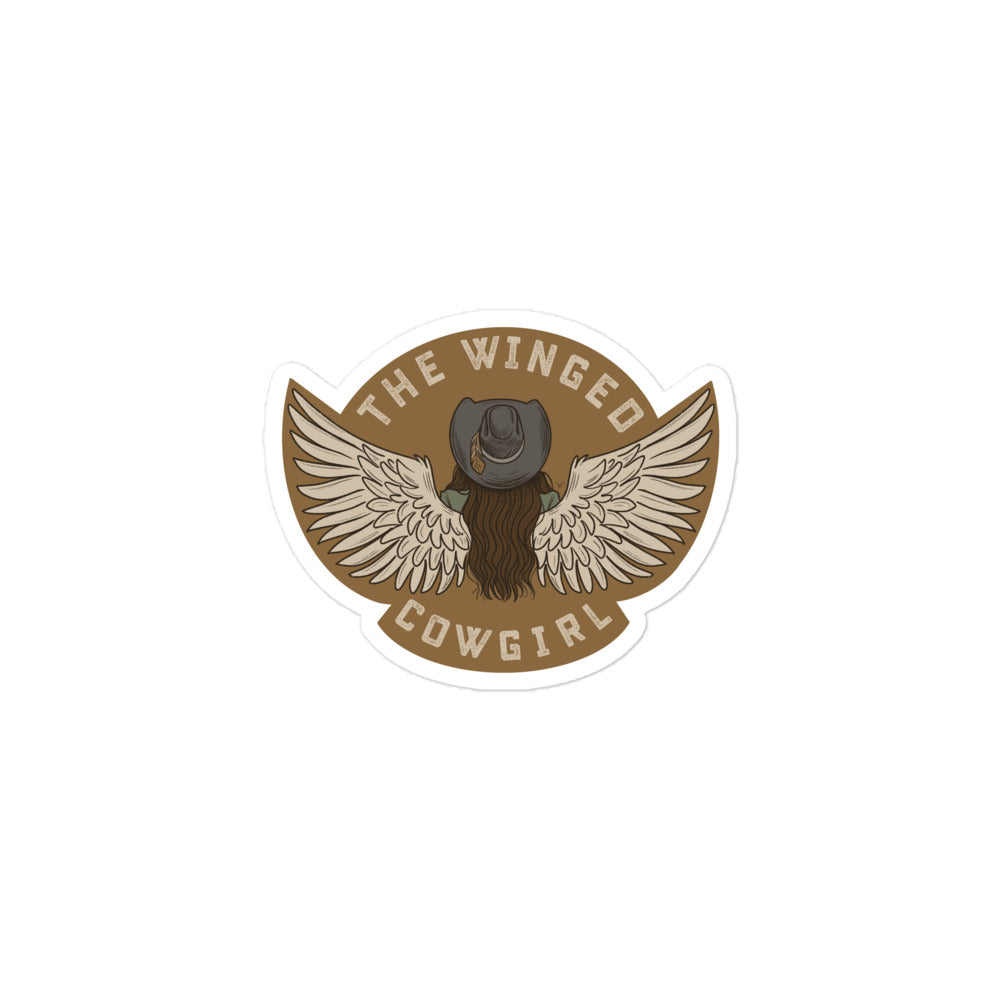 The Winged Cowgirl Sticker
