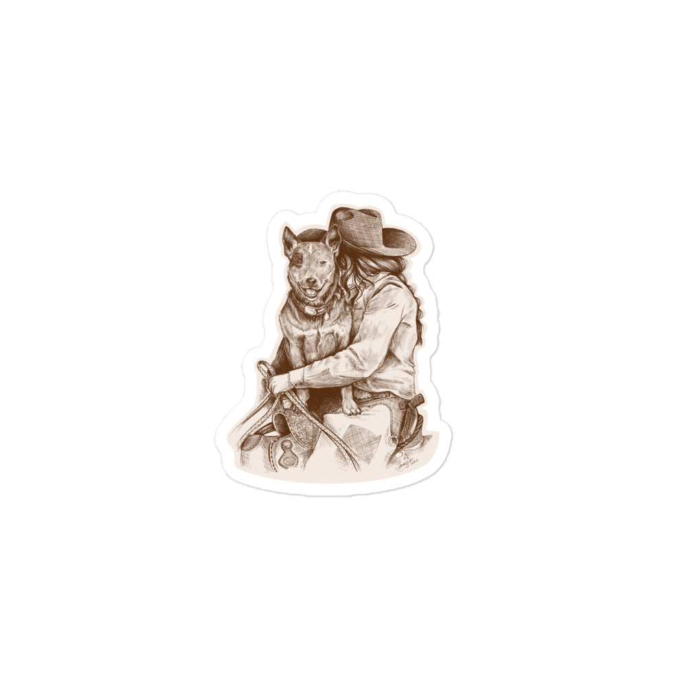 In The Saddle Sticker