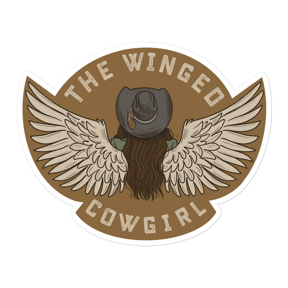 The Winged Cowgirl Sticker