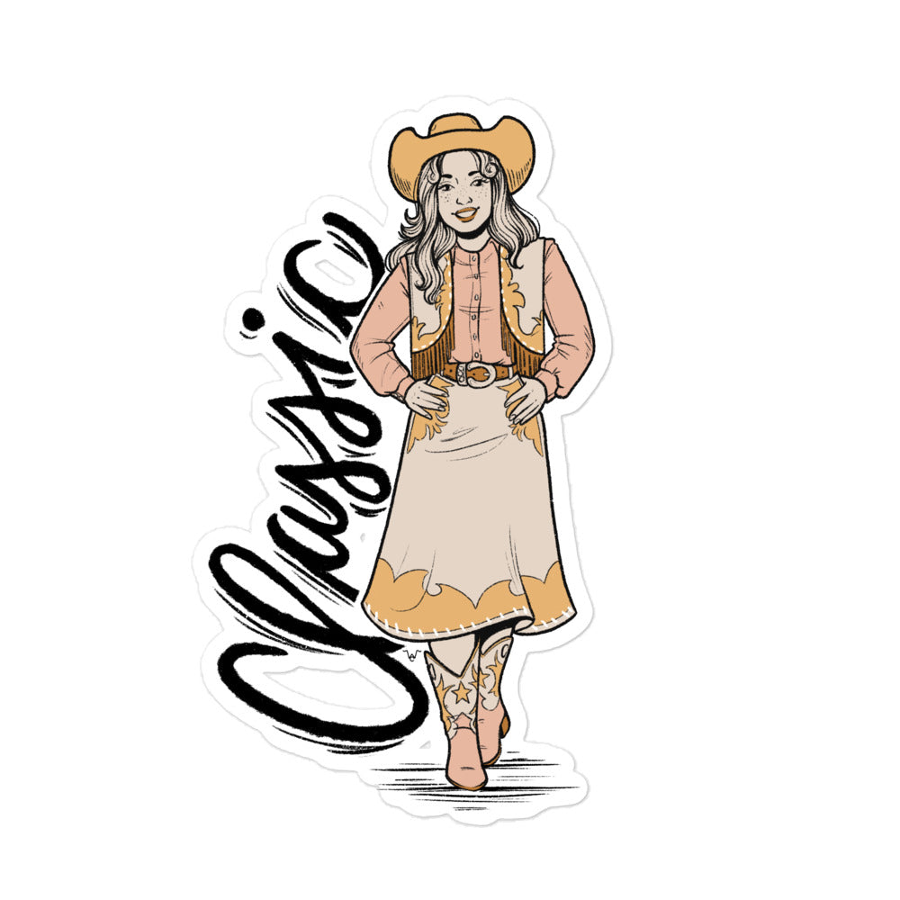 Classic Cowgirl Sticker