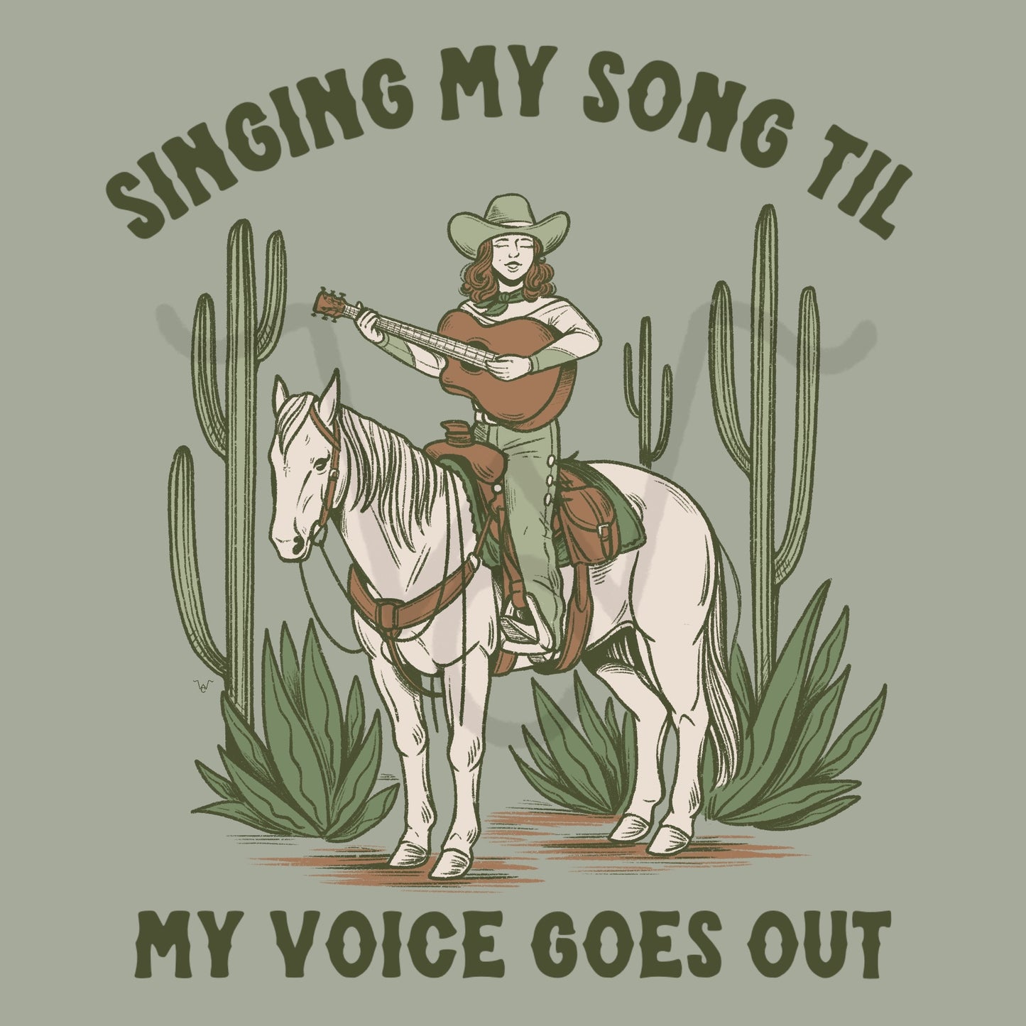 Til’ My Voice Goes Out Design