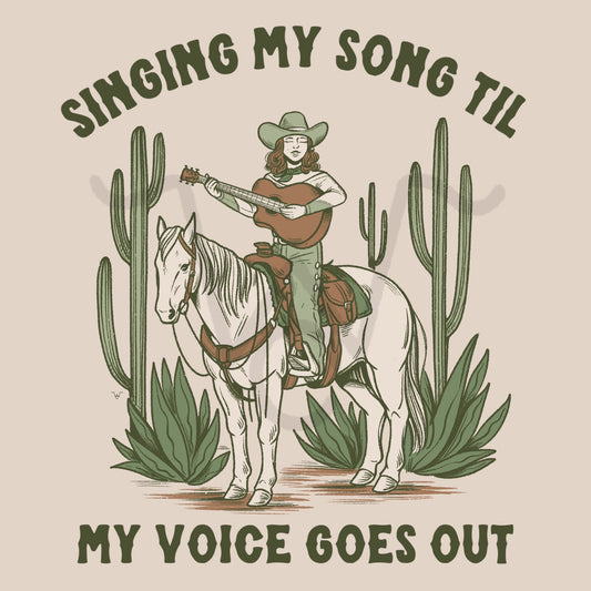 Til’ My Voice Goes Out Design