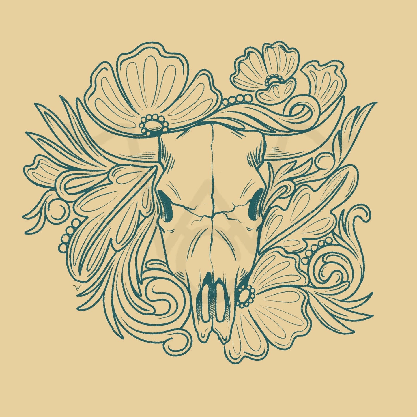 Spring Skull Design