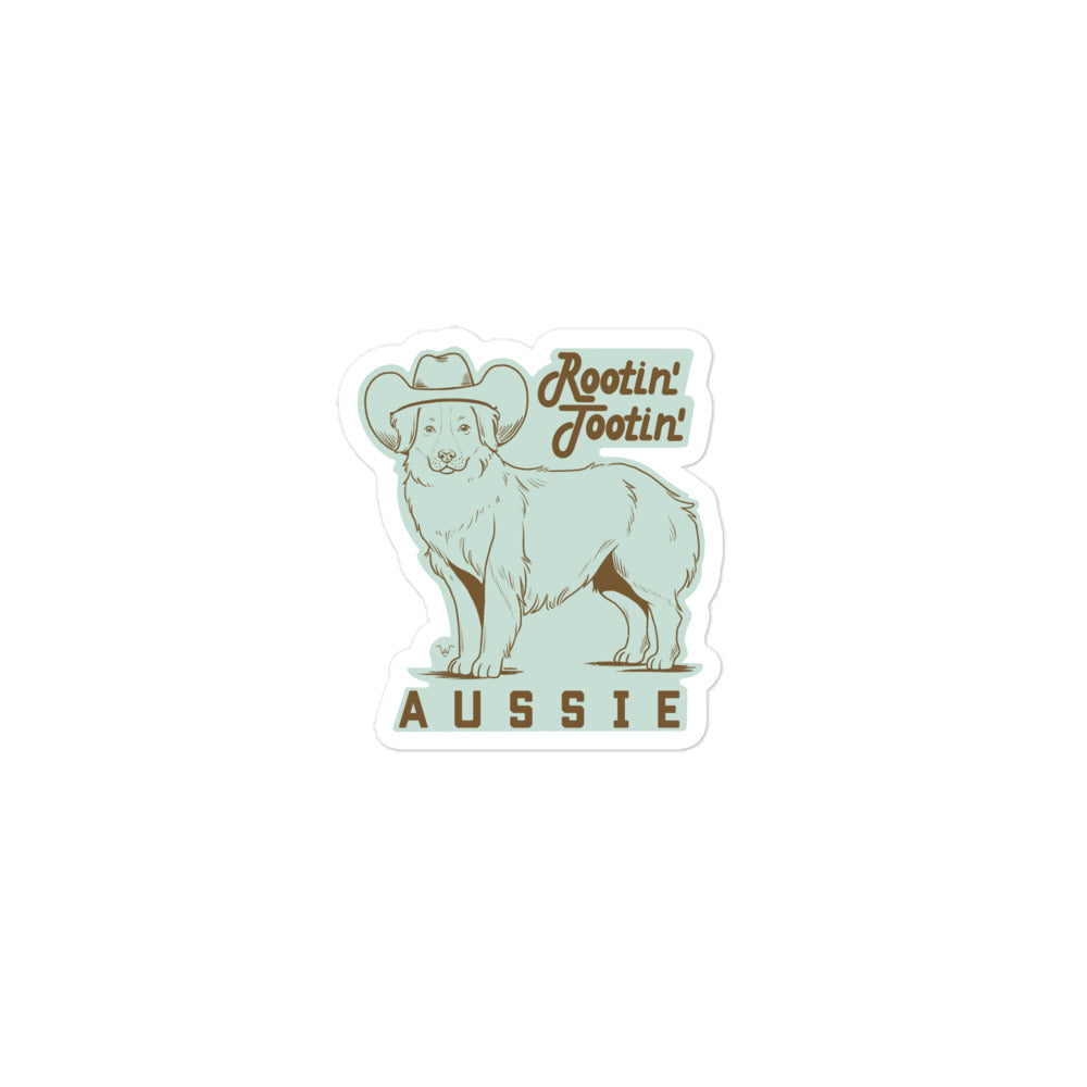 Rootin’ Tootin’ Aussie Sticker